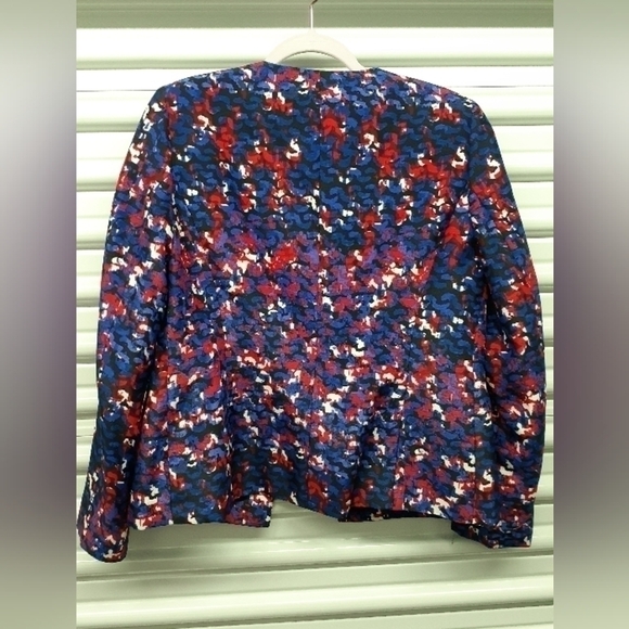 Evan Picone Red/Blue Lightweight Jacket Size 6 - Picture 5 of 5